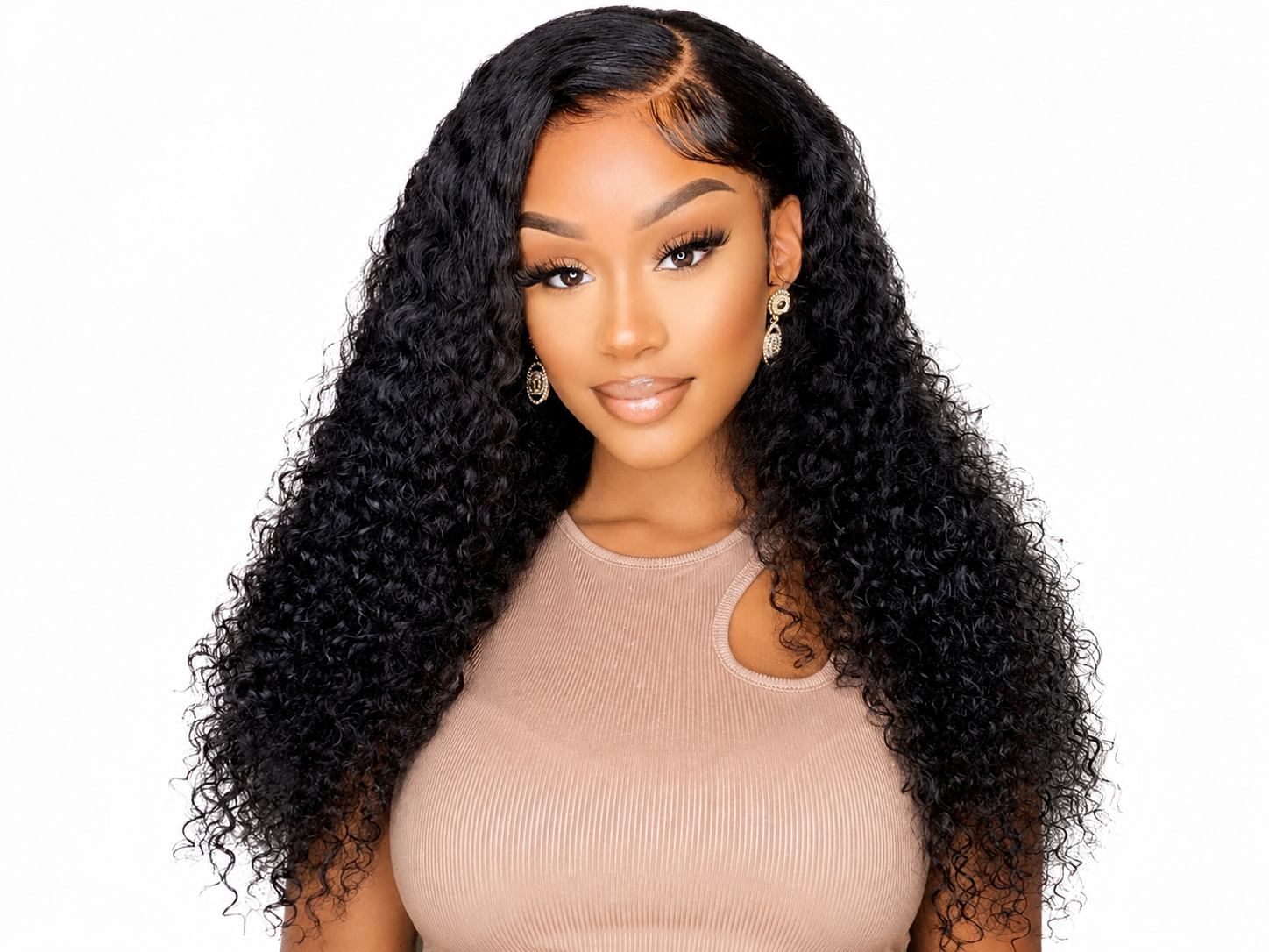 Extensión en Cortina Crespa Color Natural — Cabello 100% Humano - Imagen 3