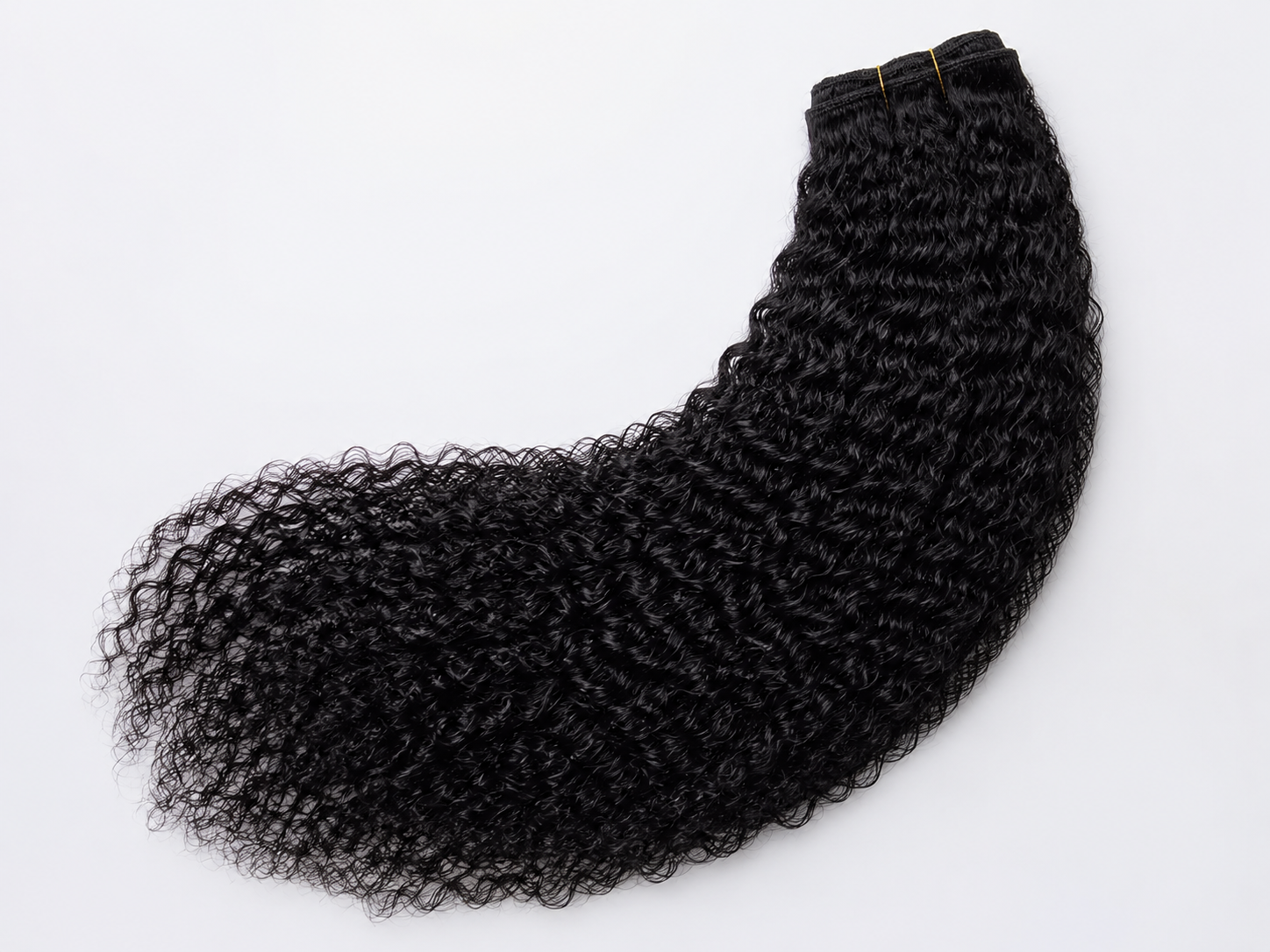 Extensión en Cortina Crespa Color Natural — Cabello 100% Humano