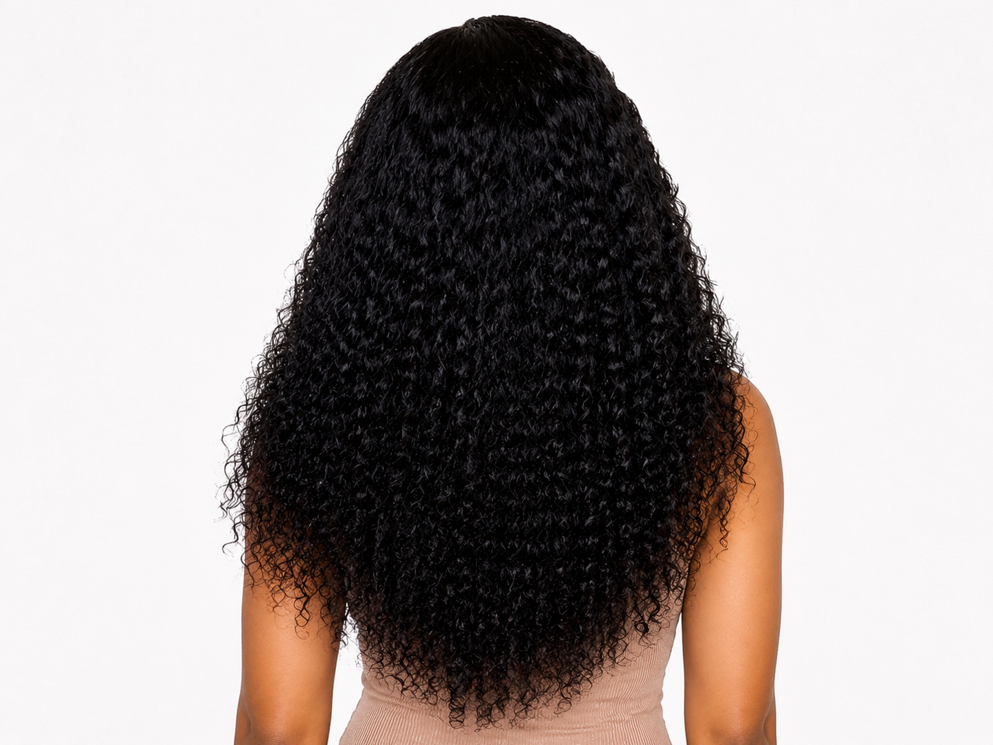 Extensión en Cortina Crespa Color Natural — Cabello 100% Humano - Imagen 2