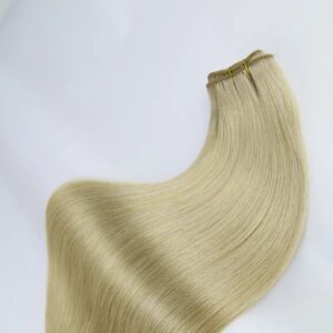 Extensión en Cortina Lisa Rubio Platino 613 — Cabello 100% Humano